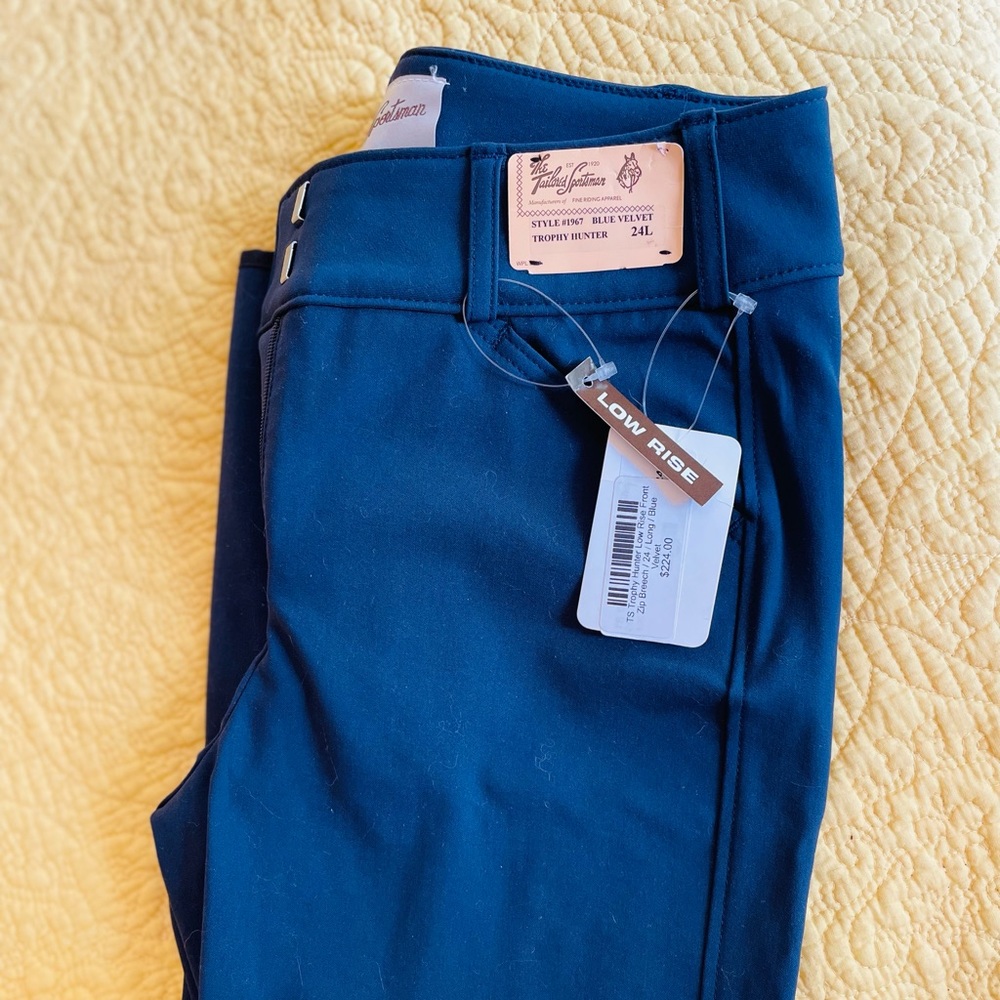 NEW Tailored Sportsman breeches, 24L FZ LR blue